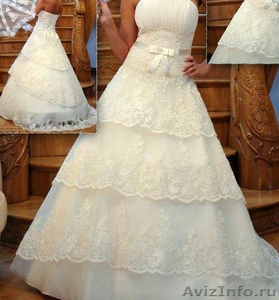 Элегантное свадебное платье в отличном состоянии по низкой цене - Изображение #1, Объявление #603500