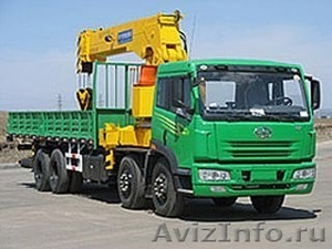Бортовой грузовик Faw 8x4 с краном 16 т «Азия Трэйд» - Изображение #1, Объявление #692038