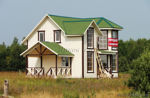 Новый двухэтажный дом с газом, рядом с озером Вашутино - Изображение #1, Объявление #1485449